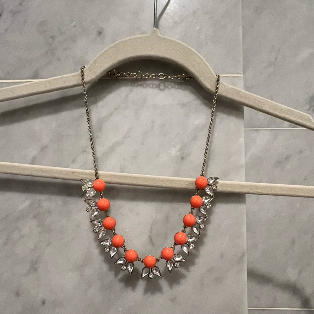 J. Crew Peach Statement Necklace